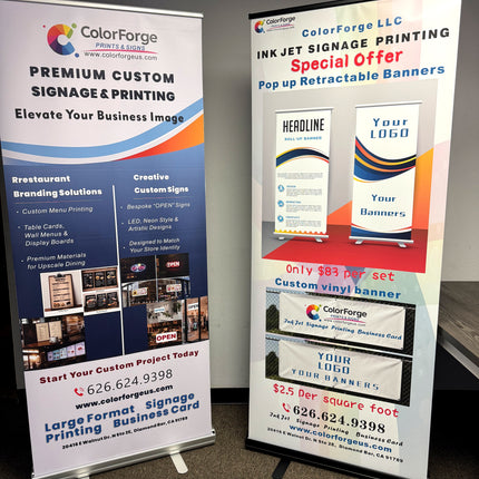 Custom Retractable Roll-Up Banner Stand | Professional High-Resolution Printing