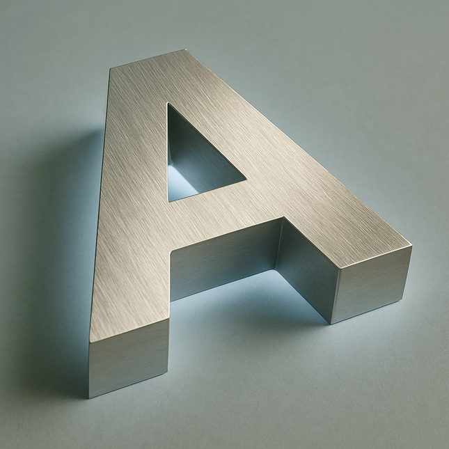 ML-2 Back-Lit Fabricated Metal Face
