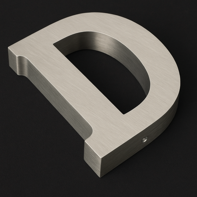 Metal ML-1 Fabricated Metal Face-No Back Non-illuminated