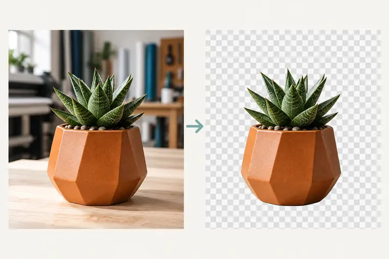 A vase photographed, then cut out onto a transparent background.